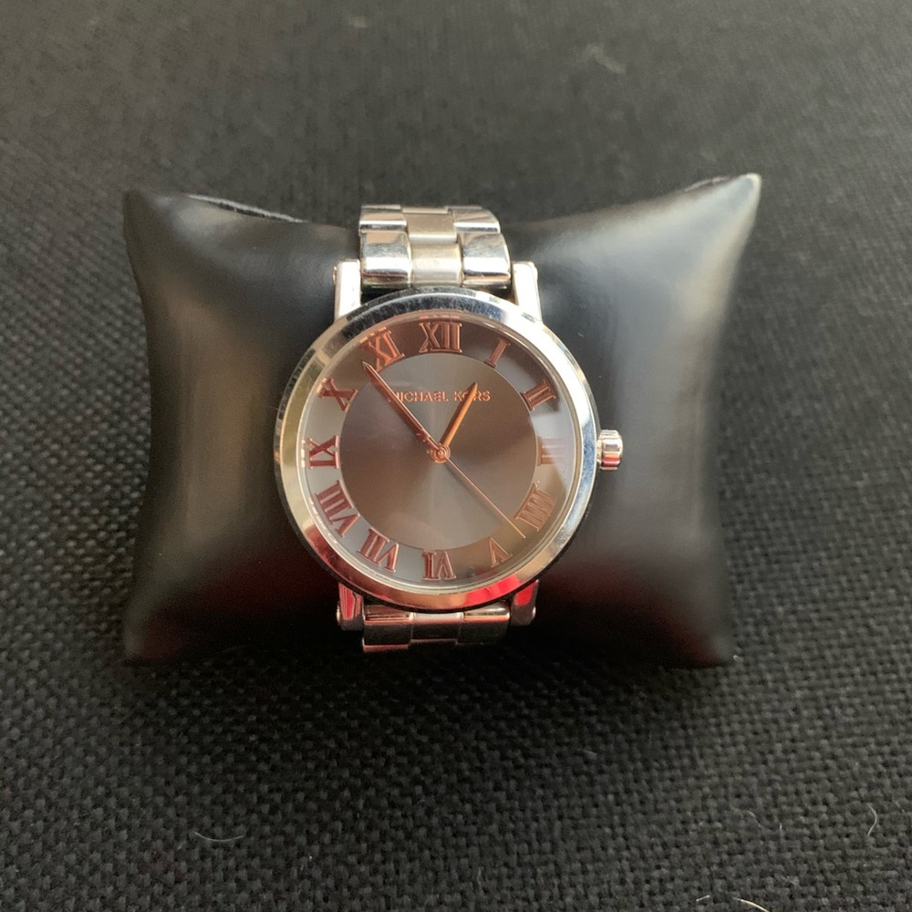 Silver with rose gold details Michael Kors Watch
